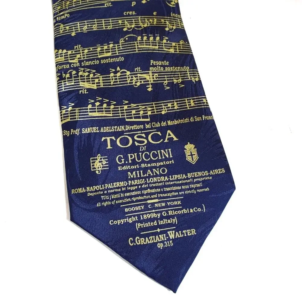 Museum Artifacts | Silk Music Sheet Note Tie